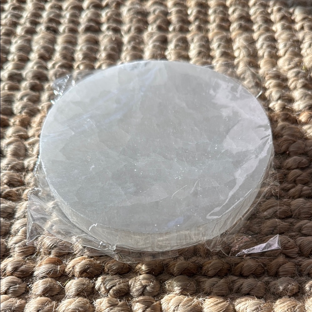 Selenite Circle Charging Plate - Metaphysical Crystal